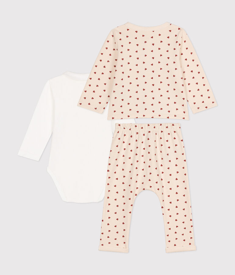 Babies' Lightweight Fleece Outfit - 3-Piece Set AVALANCHE /FAMEUX