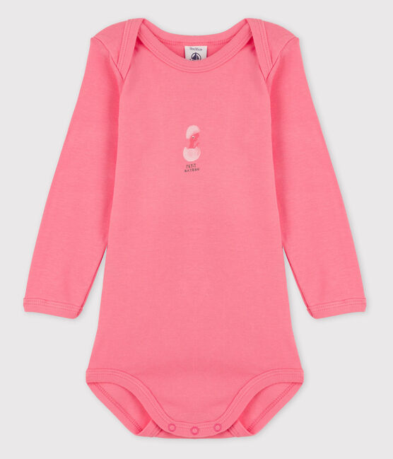 Baby Girls' Long-Sleeved Bodysuit GRETEL pink