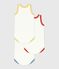 Pack of babies' plain sleeveless cotton bodies variante 1