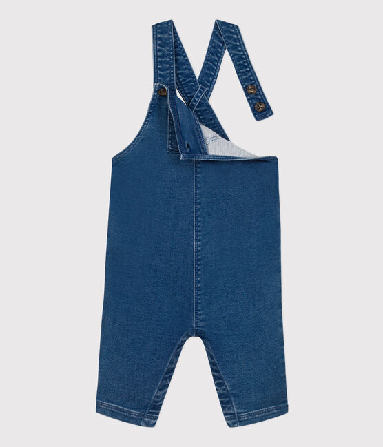 Babies' Long Denim Dungarees BLEU DELAVE blue