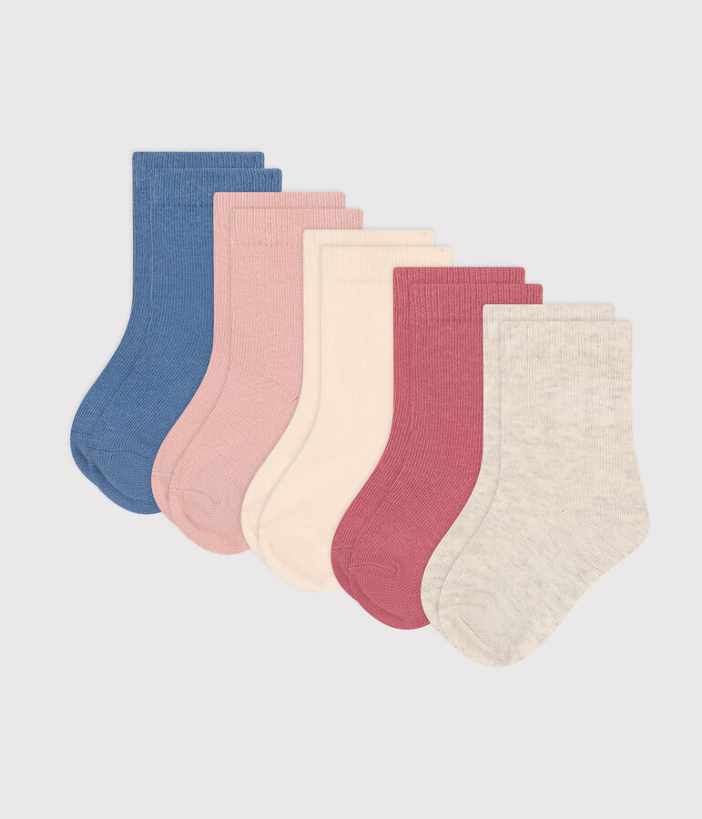 Babies' Plain Cotton Socks - 5-Pack variante 2