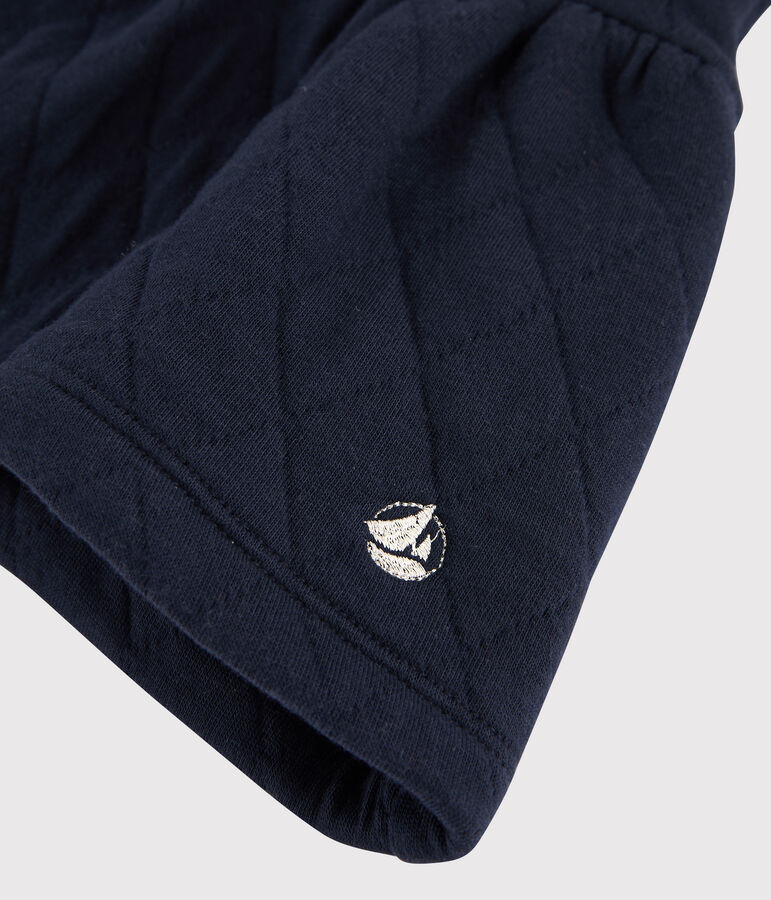 Girls' Quilted Tube Knit Skirt SMOKING blue