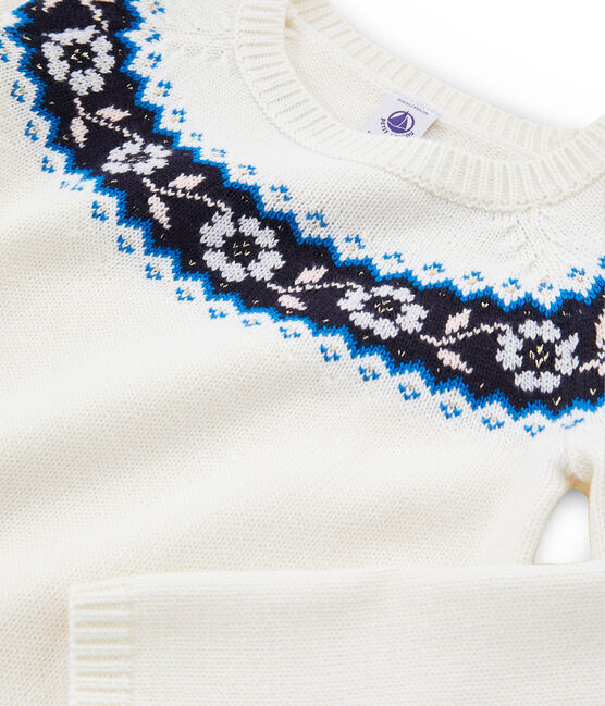 Girls' Pullover MARSHMALLOW white/MULTICO white