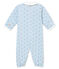 Baby boy's print tubic combi sleepsuit FRAICHEUR blue/MULTICO white
