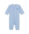 Baby boy's milleraies stripe footless sleeper ALASKA blue/ECUME white