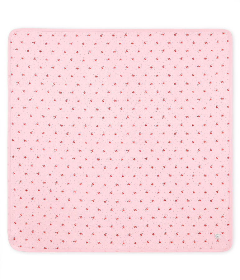 Unisex baby printed blanket pink/multicolor