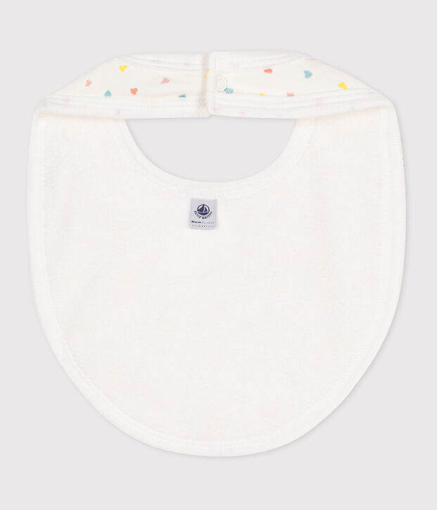 Newborn's printed cotton bib blue/blue