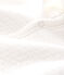 Babies' Long Jumpsuit in Quilted Tube Knit MARSHMALLOW white