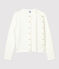 Women's Quilted Tube Knit Cardigan MARSHMALLOW white
