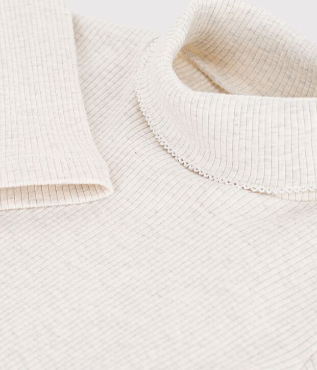 Children's plain cotton rollneck top MONTELIMAR CHINE