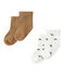 Set of 2 pairs of baby boy's socks LOT white