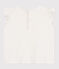 Babies' sleeveless cotton blouse MARSHMALLOW white