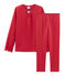 Girls' Tube Knit and Rib Knit Pyjamas TERKUIT red/OR yellow