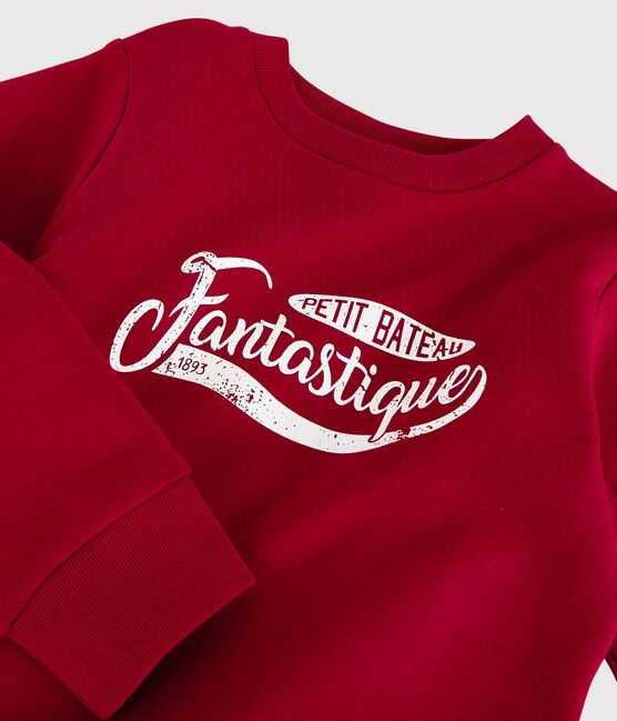 Boys' Fleece Sweatshirt TERKUIT red