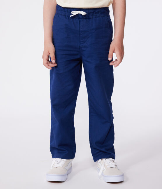 Children's cotton trousers MEDIEVAL blue