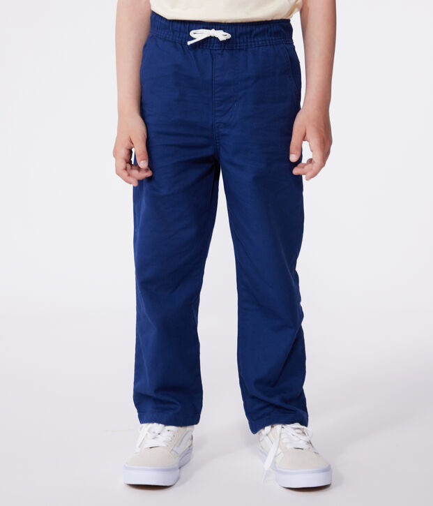 Children's cotton trousers blue