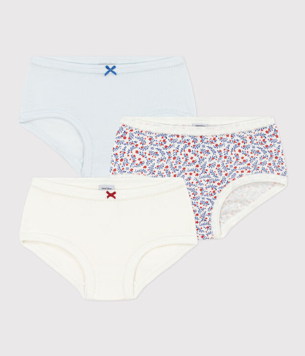 Girls' Floral Cotton Briefs - 3-Pack multicolor