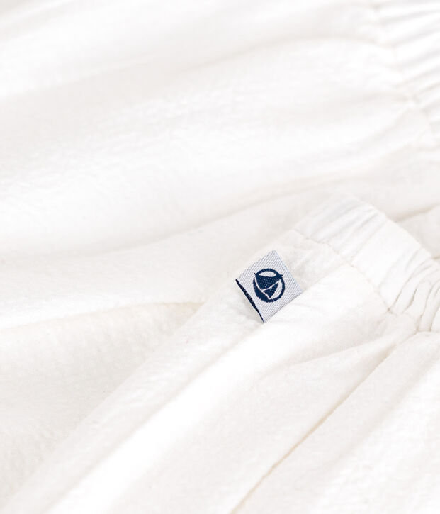 Seersucker baby bloomers white