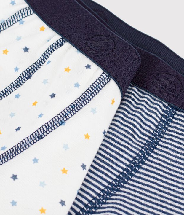 Lot de 2 boxers en coton multicolor