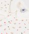 Babies' footless printed cotton pyjama suit white/multicolor