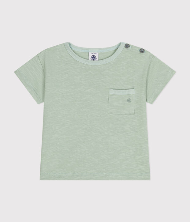 Babies' Short-Sleeved Slub Jersey T-Shirt green