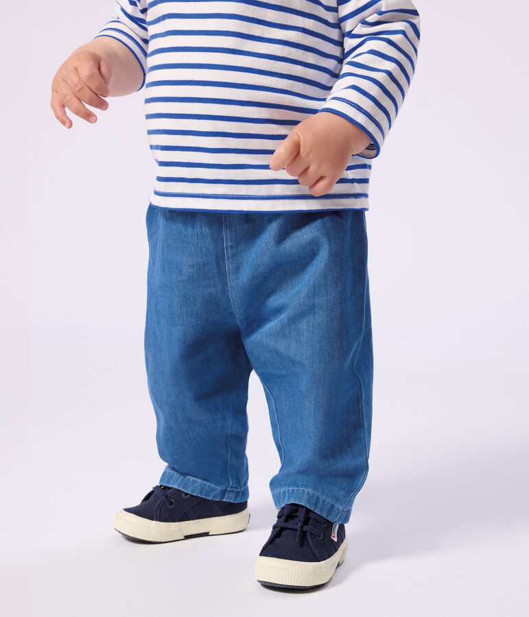 Babies' Light Denim Trousers blue