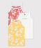 Girls' Hawaiian Print Cotton Vest Tops - 3-Pack variante 1
