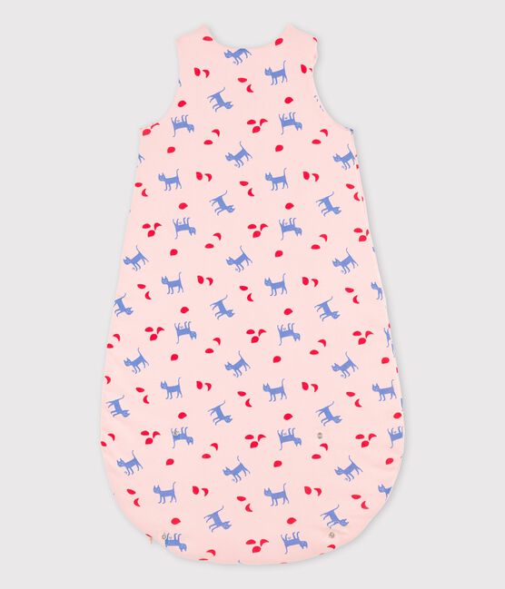 Babies' Printed Cotton Sleeping Bag MINOIS pink/MULTICO white