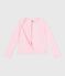Children's plain cotton cardigan MARQUISE pink
