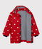 Girls' Raincoat TERKUIT red/MULTICO white