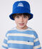 Children's plain cotton sunhat SURF blue