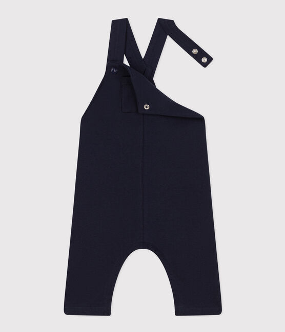 Babies' Thick Jersey Dungarees SMOKING blue