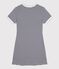 Women's short cotton dress blue/white