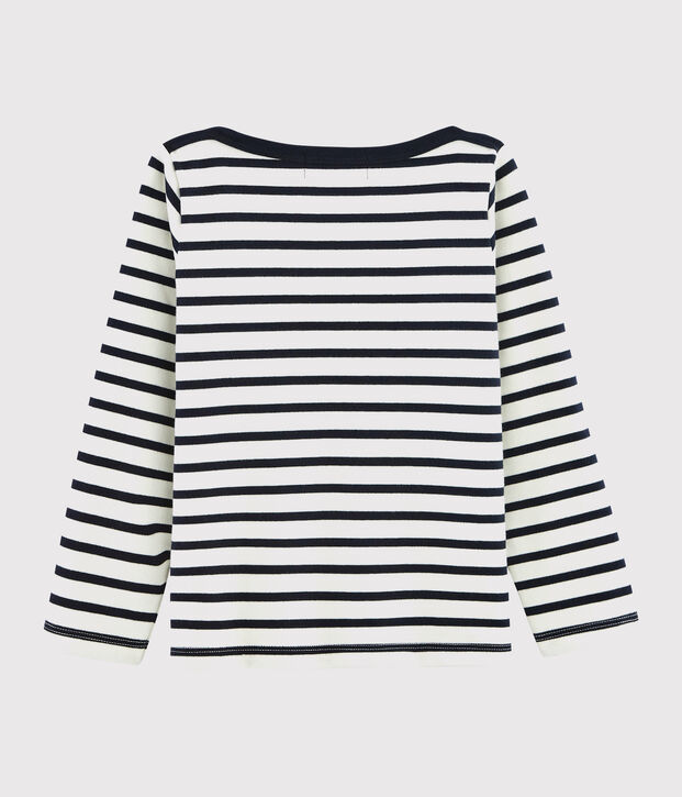 Unisex Jersey Breton Top white/blue