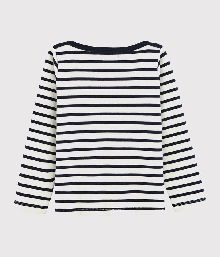 Unisex Jersey Breton Top white/blue