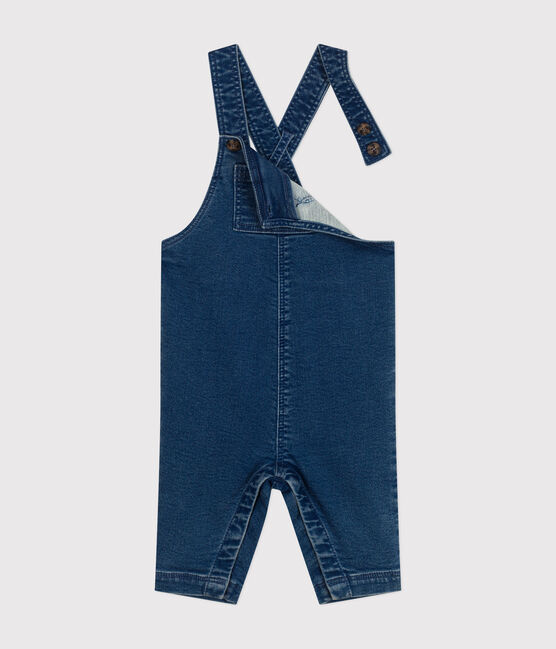 Babies' Long Denim Dungarees BLEU DELAVE blue