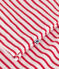 Children's short stripy cotton pyjamas MARSHMALLOW red/SPI