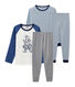 Boys' Ribbed Pyjamas - 2-Piece Set