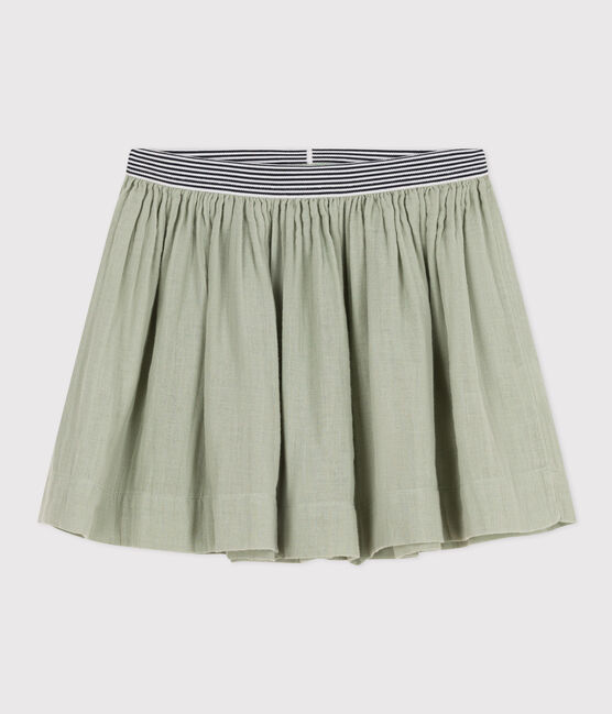 Girls' Cotton Gauze Skirt HERBIER green