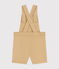 Babies' Serge Dungaree Shorts FACILE beige