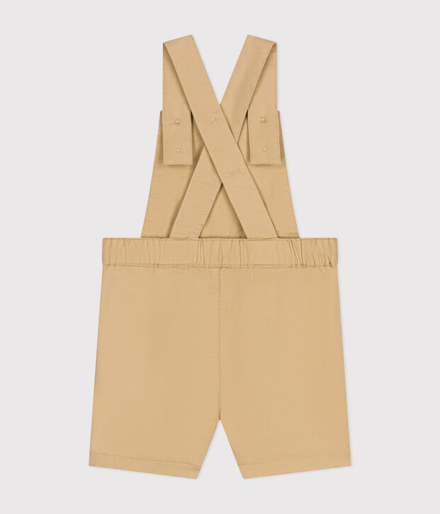 Babies' Serge Dungaree Shorts beige