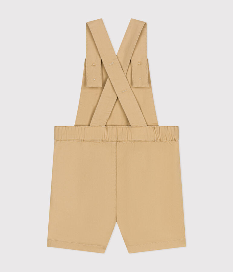Babies' Serge Dungaree Shorts beige
