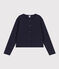 Women's Cotton Poppered Cardigan SMOKING blue