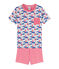 Boys' Ribbed Short Pyjamas white/multicolor
