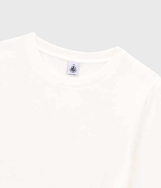 Women's TUBE KNIT BOXY T-SHIRT MARSHMALLOW white