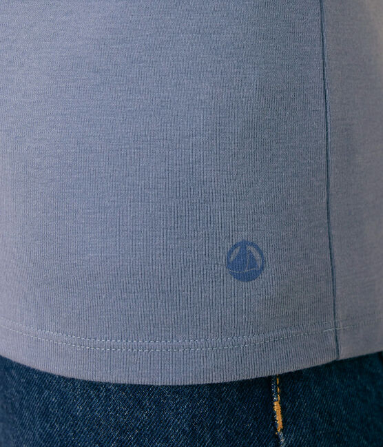 Women's Iconic Cotton Round Neck T-Shirt BEACH blue