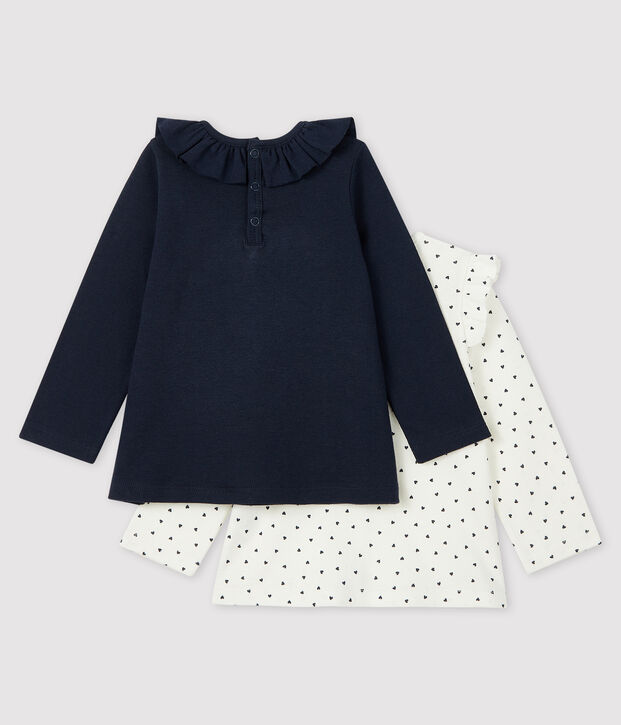 Pack of 2 baby girl's blouses multicolor