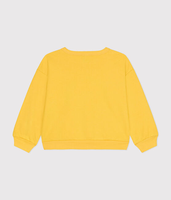  Girls' Lightweight Fleece Sweatshirt NECTAR yellow