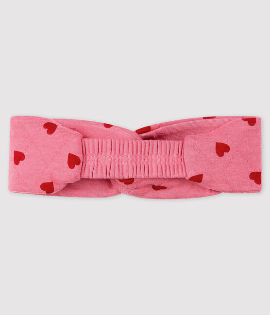 Baby girl's headband CHEEK pink/TERKUIT red