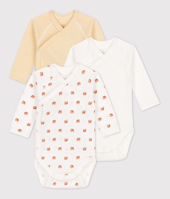Babies' Long-Sleeved Cotton Bodysuits - 3-Pack variante 2